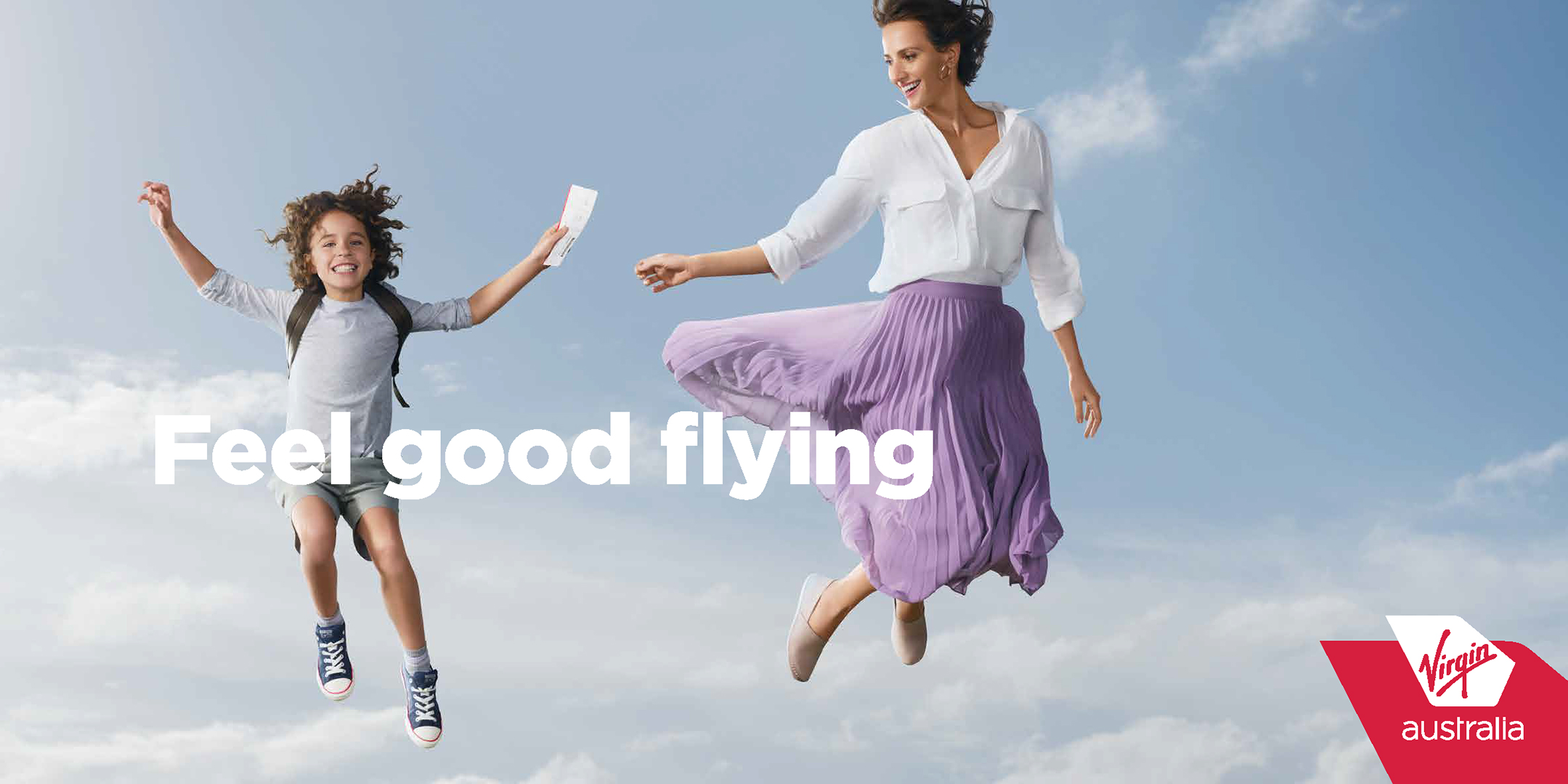 Feel Good Flying photographed by Michael Corridore for Virgin