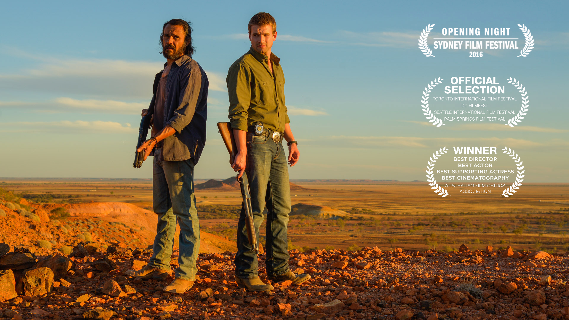 <p>Indigenous Detective Jay Swan arrives in Goldstone on a missing persons enquiry. What seems like a simple investigation, however, opens a web of crime, corruption, trampling of land rights and human trafficking. Jay must pull his life together and bury his personal differences with a young local cop, so together they can bring justice to Goldstone.</p><p><strong>Directed by</strong> Ivan Sen<br /><strong>Written by</strong> Ivan Sen<br /><strong>Producers</strong> David Jowsey & Greer Simpkin<br /><strong>Production Company</strong> Bunya Productions <br /><strong>Production Partner</strong> Photoplay Films<br /><strong>Starring</strong> Aaron Pedersen, Alex Russell, Jacki Weaver.</p>